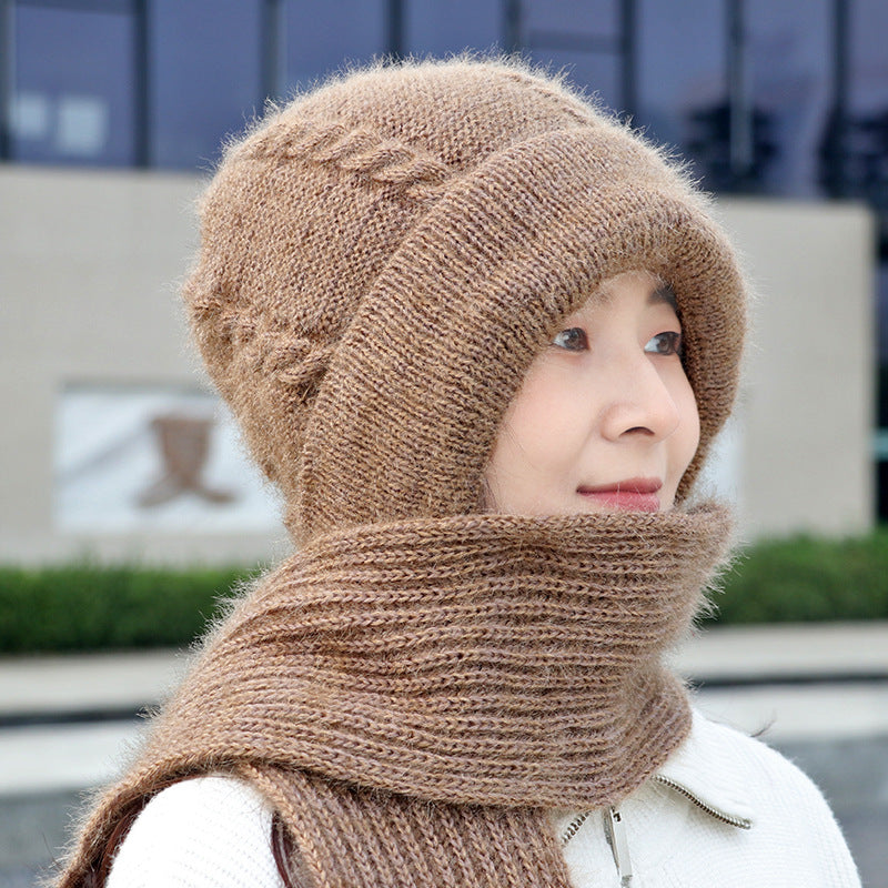 Fleece-lined Thickened  Winter hat for women