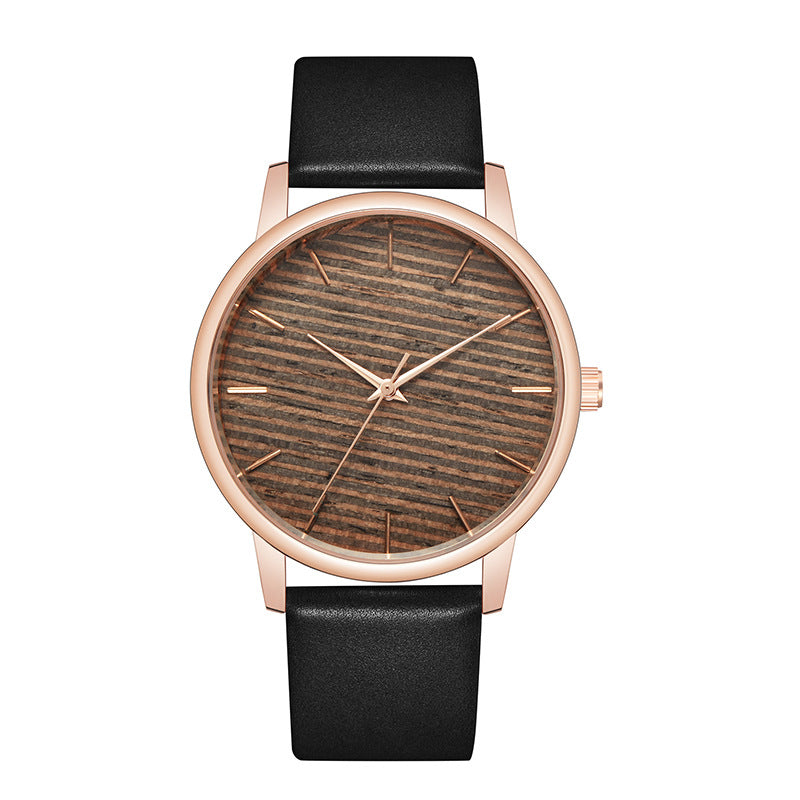 Fashion Women's Ultra-thin Wooden Belt Watch