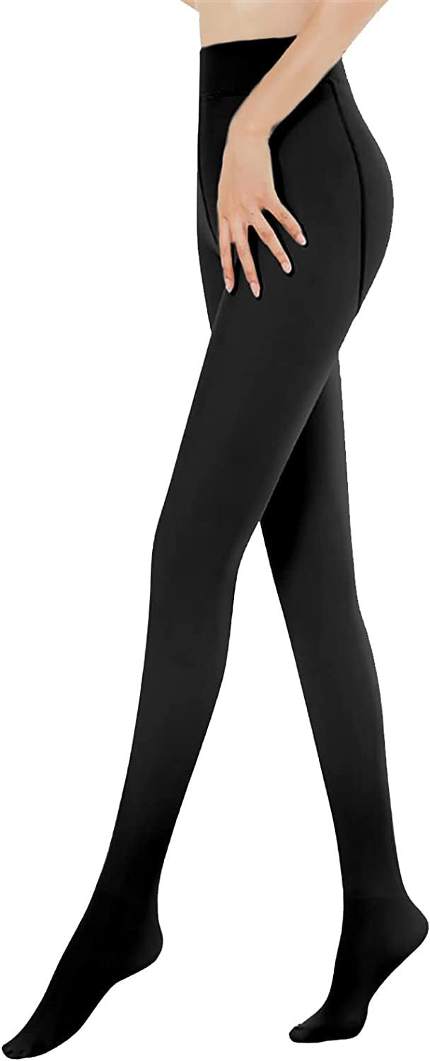 Thickened Black Silk Leggings For Women