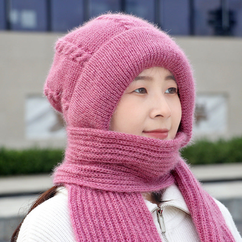 Fleece-lined Thickened  Winter hat for women