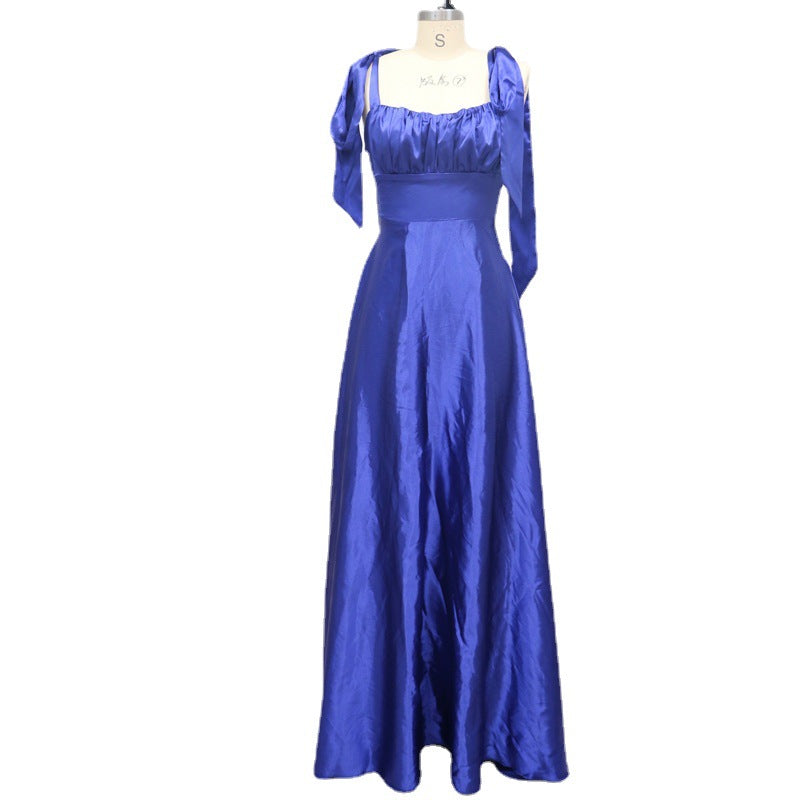 Fashion Sleeveless Camisole Gown Bridesmaid Evening  Dress for Women