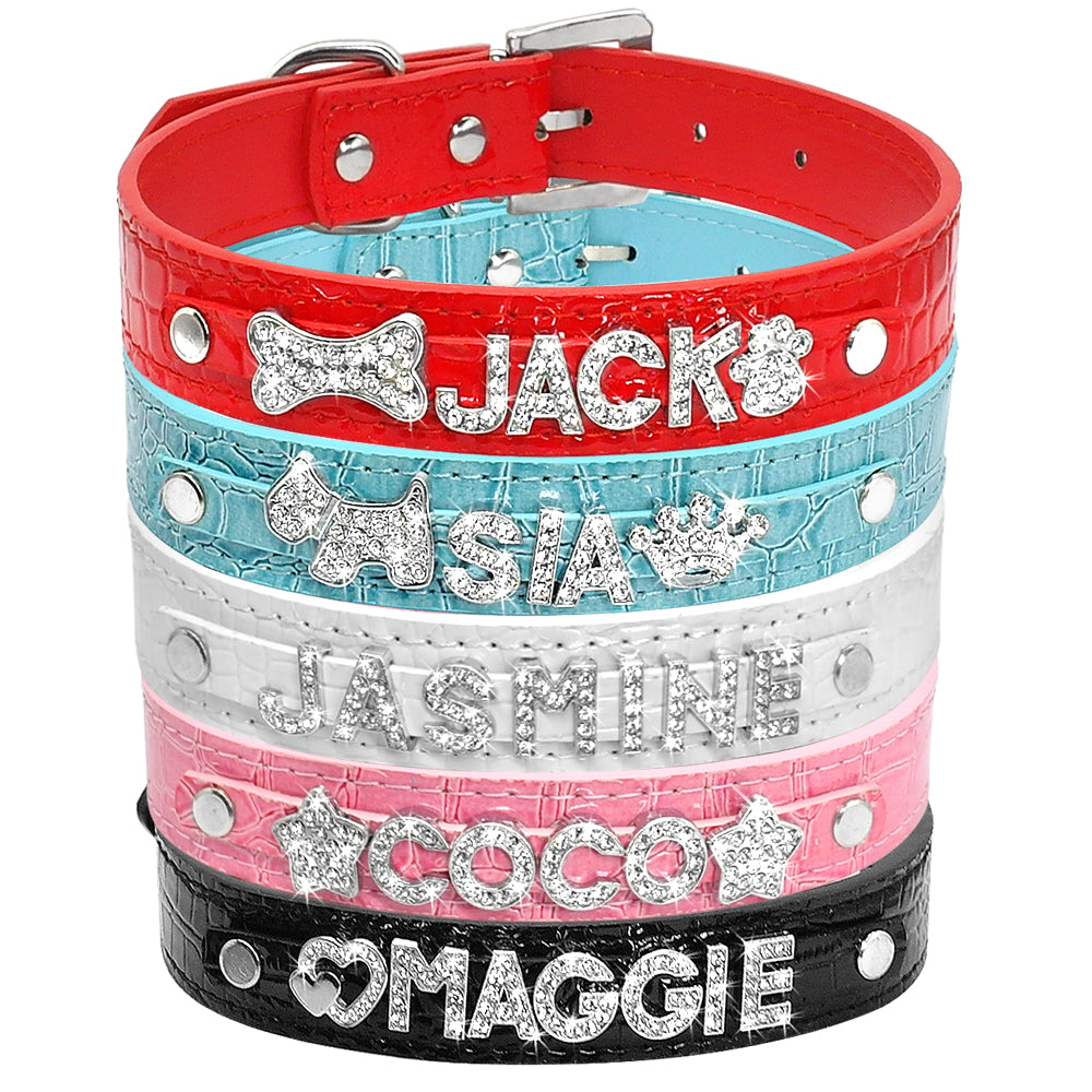 Personalized Cat Collar Rhinestone Puppy Small Dogs Collars