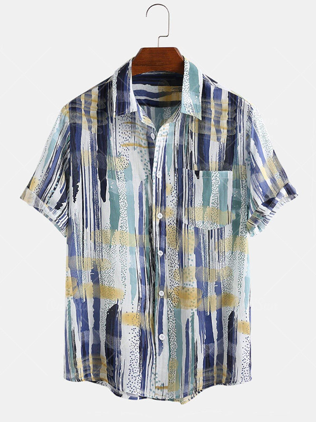 Fashion Casual Print Hawaiian Shirts For Men