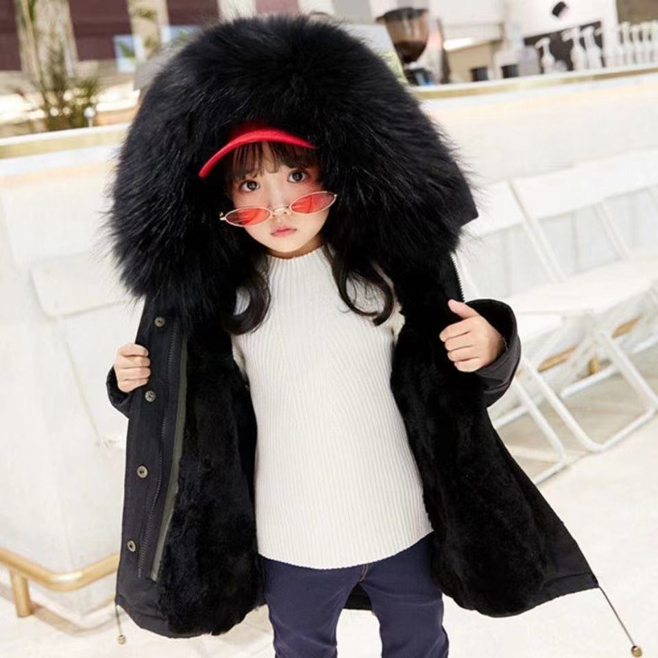 Big Fur Collar jacket for girls