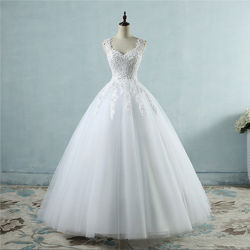 High Waist  With Deep V-neck Wedding Dress for women