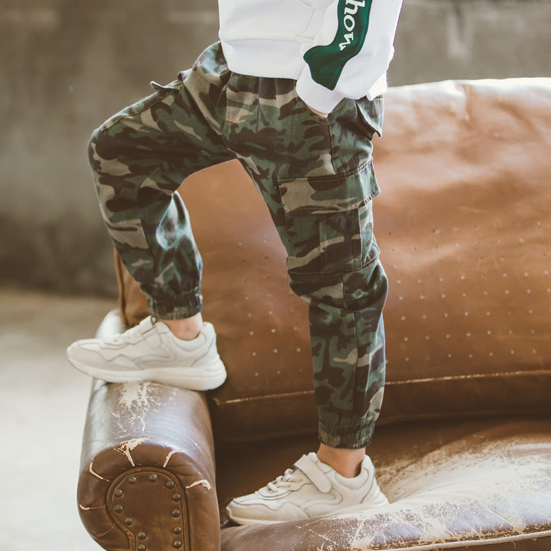 Sports Military Camouflage Casual Trousers for boys