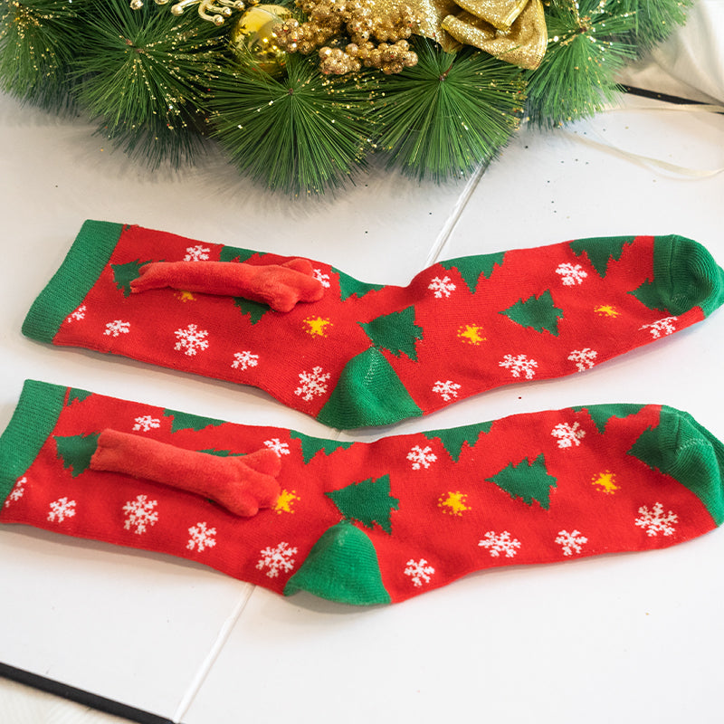 Fashion Simple Magnetic Christmas Socks For Men And Women