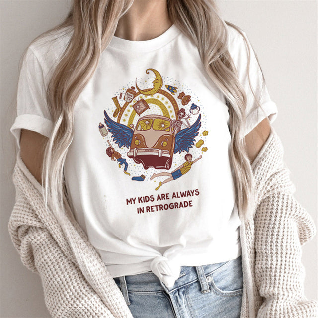 Tarot Print T-shirts For Women