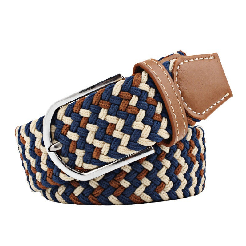 Elastic Woven Belt Corrugated All-match Casual belts for women