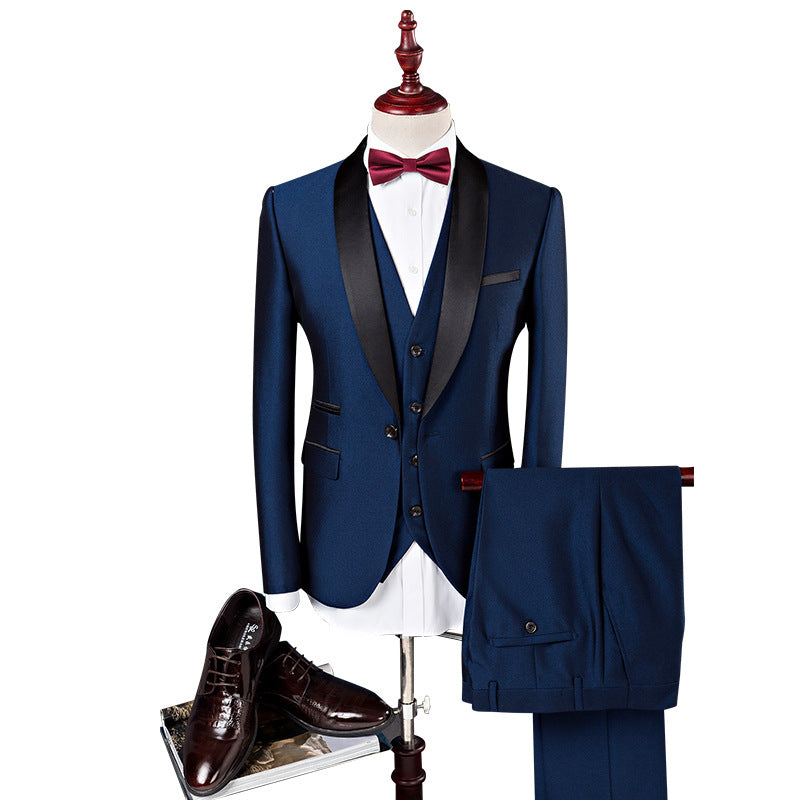 3 Pieces Wedding Suit Set For Men