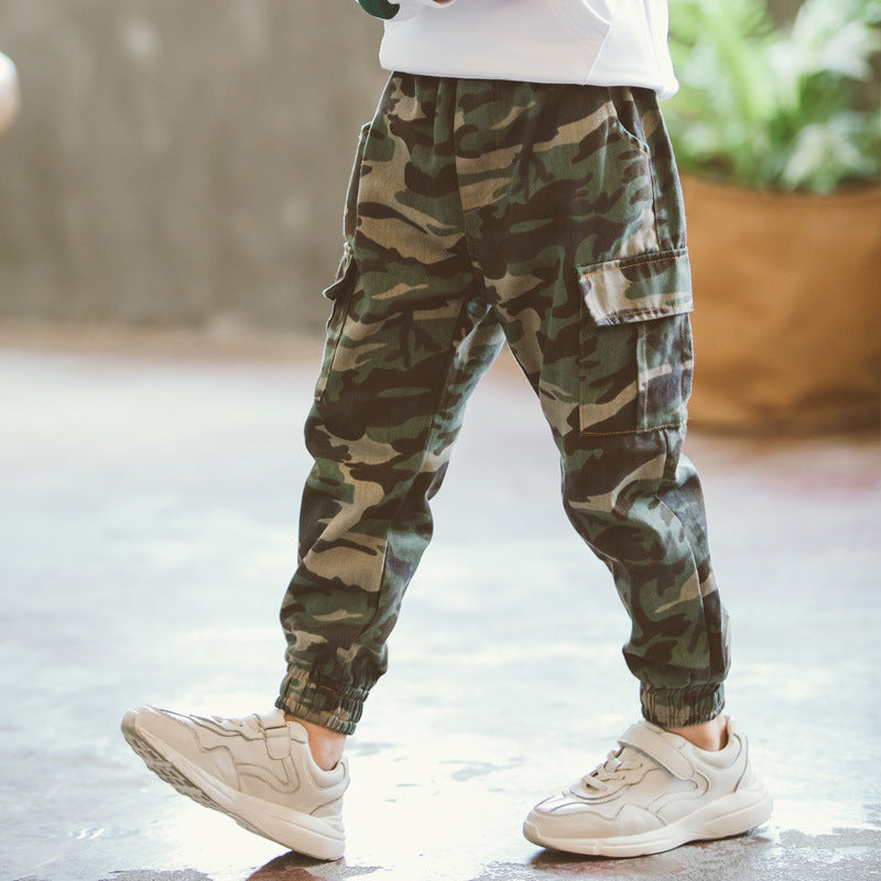 Sports Military Camouflage Casual Trousers for boys