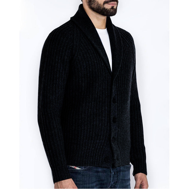 Long Sleeve Cardigan Sweater For Men