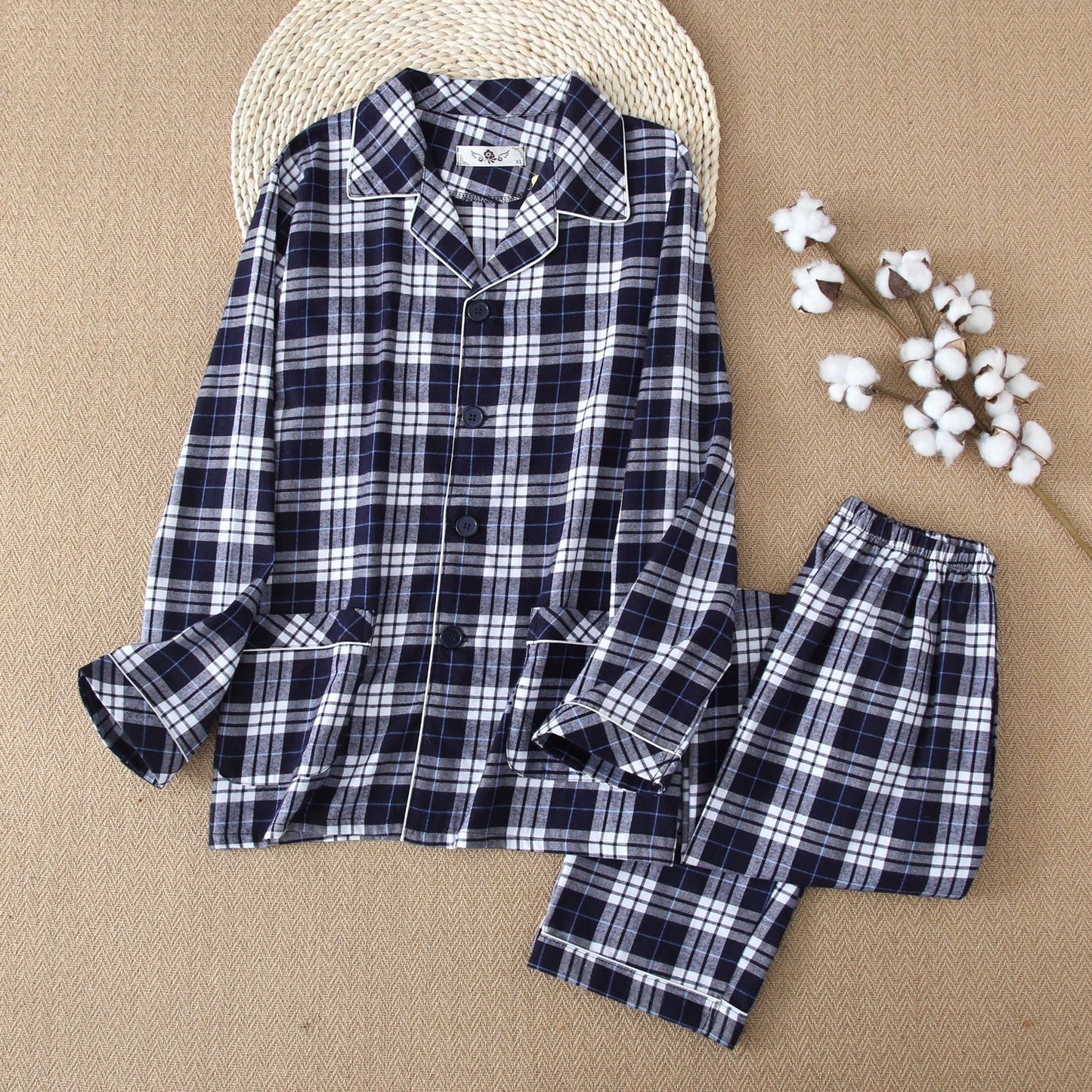 Warm Cloth Flannel Pajama Suit For Men