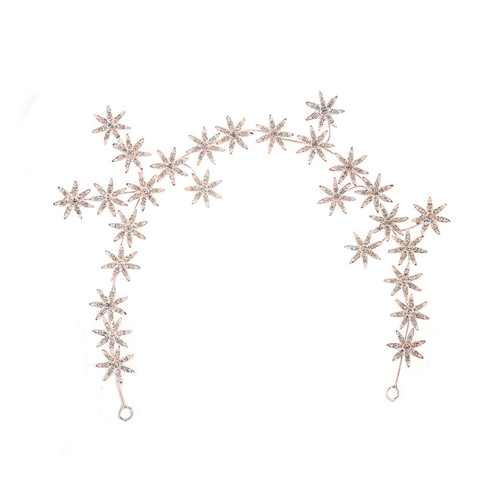 New Bridal Headdress High-end Rhinestone Seven-star Hair Accessories Starry Hair Band