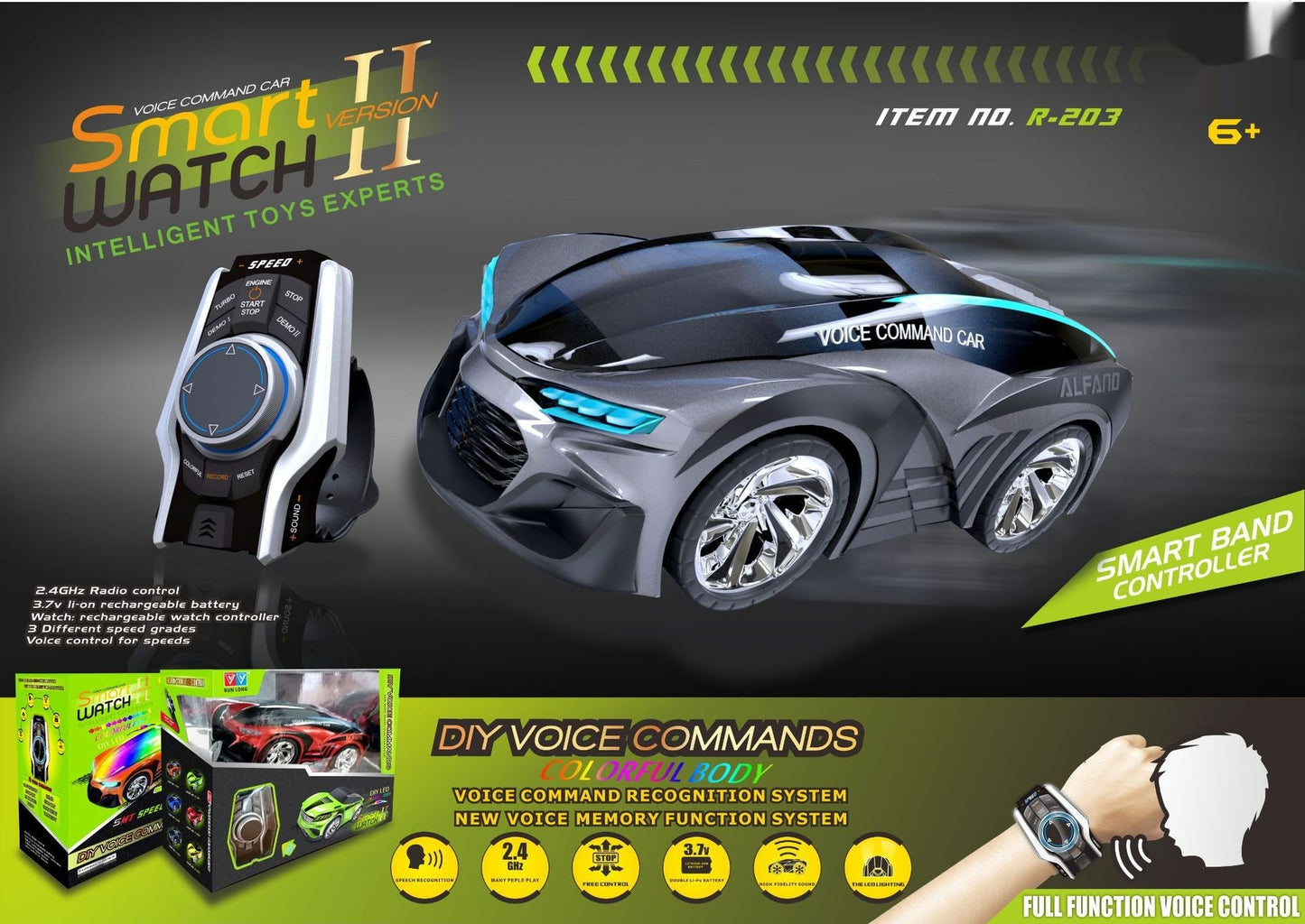 Watch Voice-activated Induction Electric Remote Control Cars