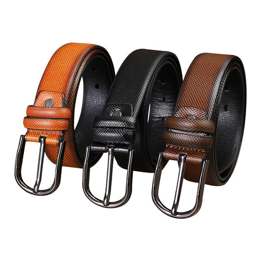 Men's PU Belt Alloy Pin Buckle Vintage