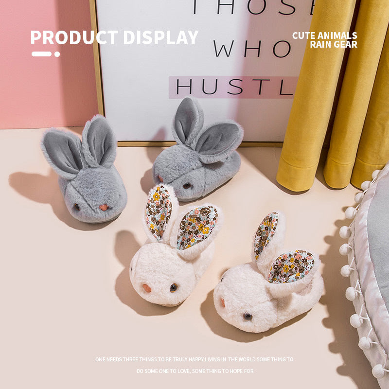 Super Soft Rabbit Cotton Slippers For Boys And Girls