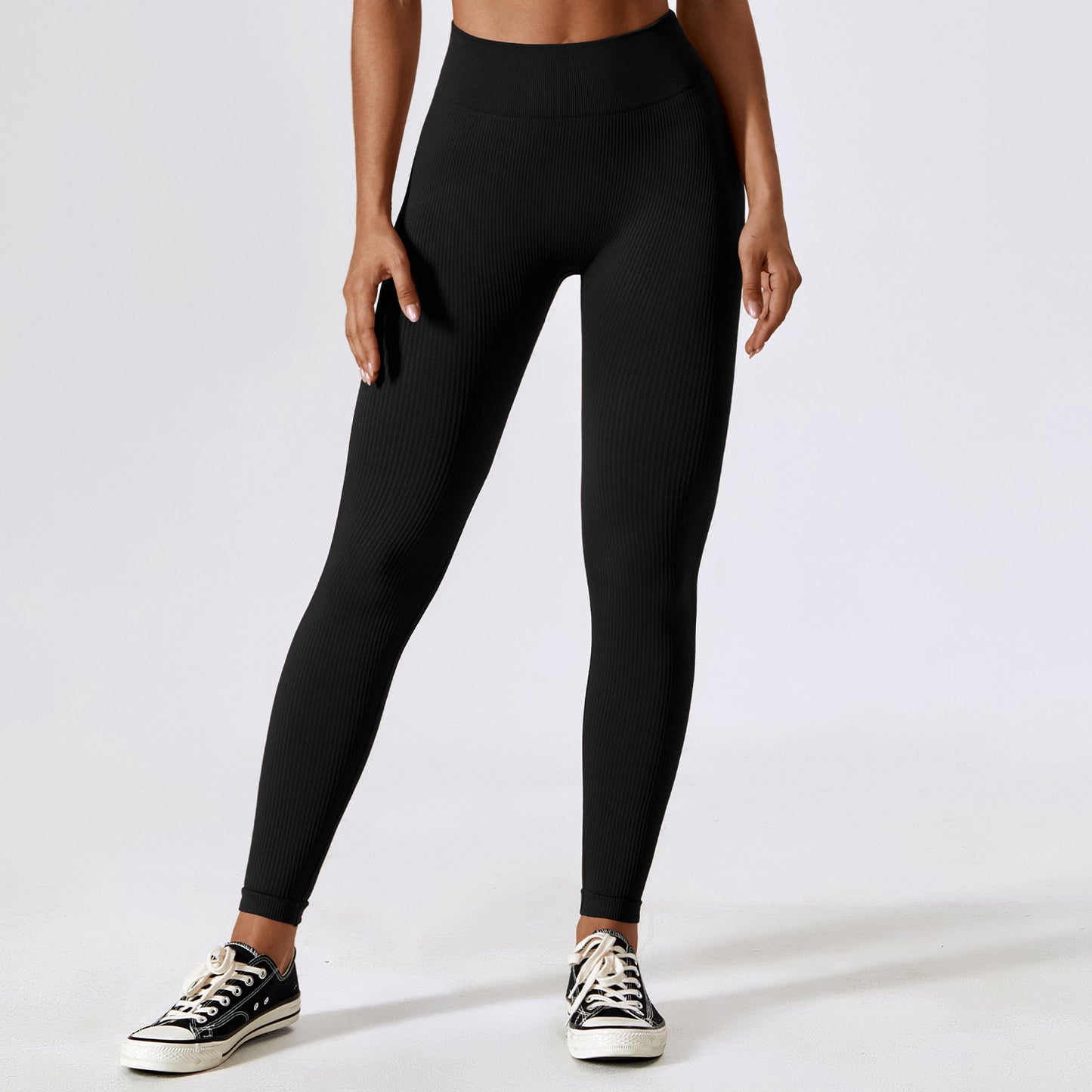 Thread Hip-lift And Belly Shaping Seamless Yoga Pants For Women