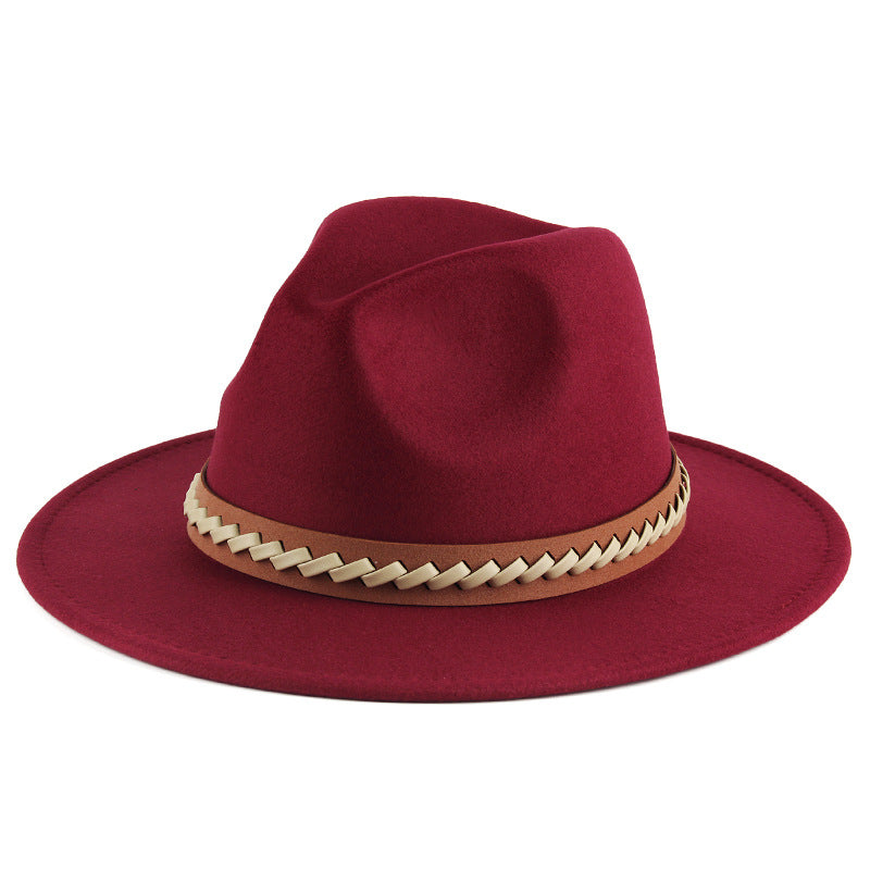 Autumn And Winter Felt Hats British Fashion for women