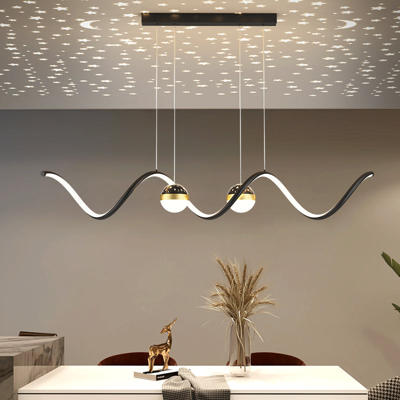 Restaurant Chandelier Simple Modern Nordic Creative Personality Artistic Atmosphere Lighting