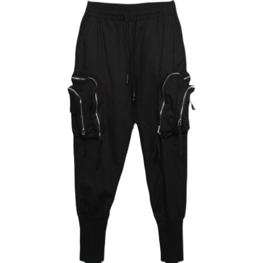 High Street Zipper Three-dimensional Big Pocket Cargo Pants