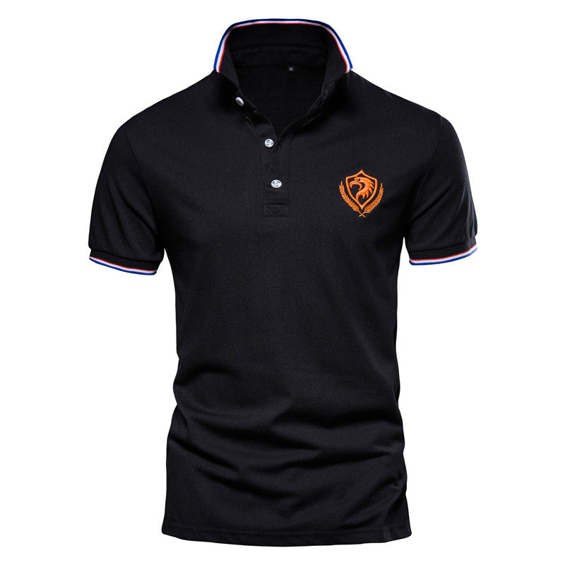 Men Slim Short Sleeved POLO Shirt