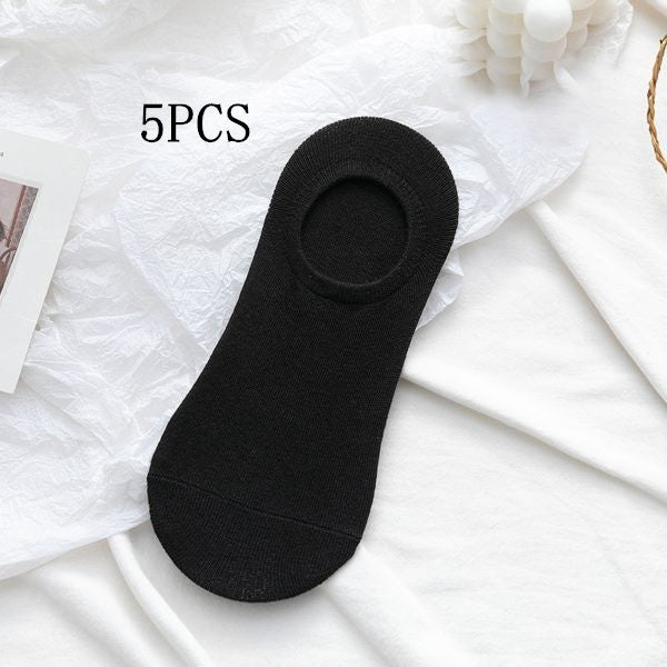 Solid Color Boat Socks Spring Invisible Socks for girls