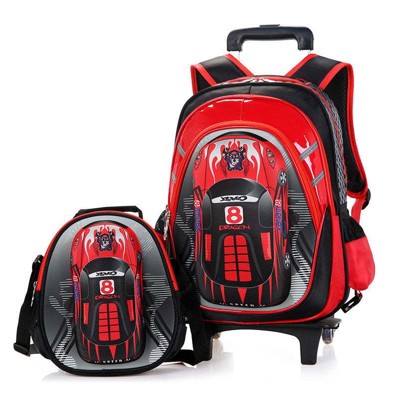 Detachable Trolley Schoolbag for kids