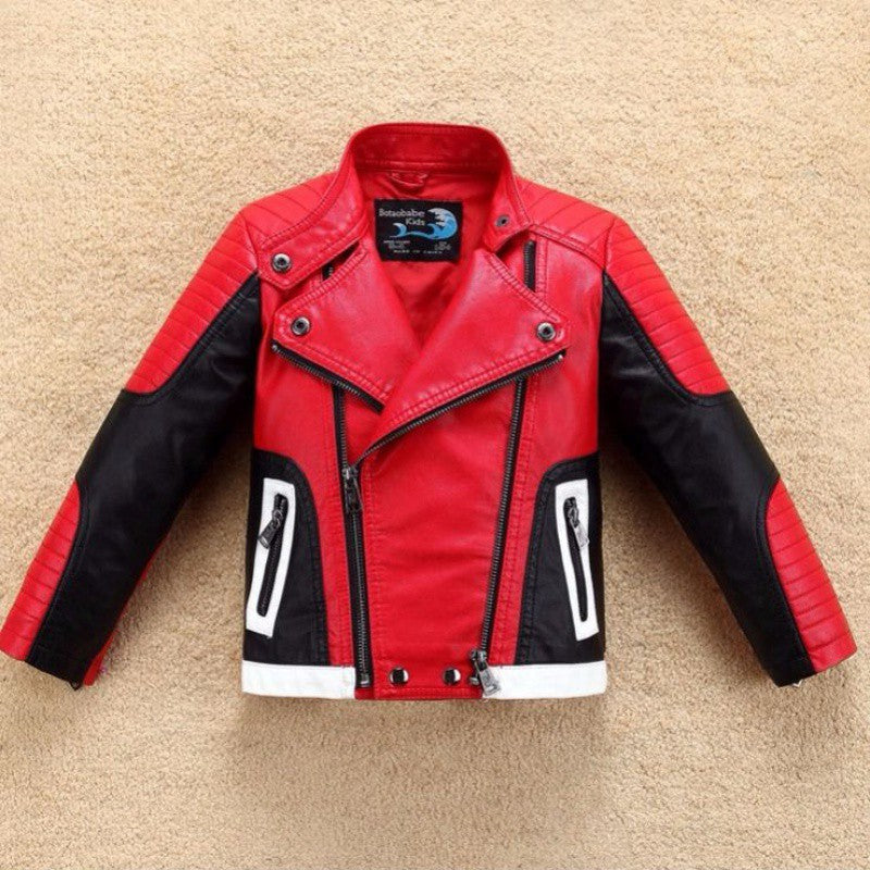 Thickened Leather Jacket for  Handsome boys