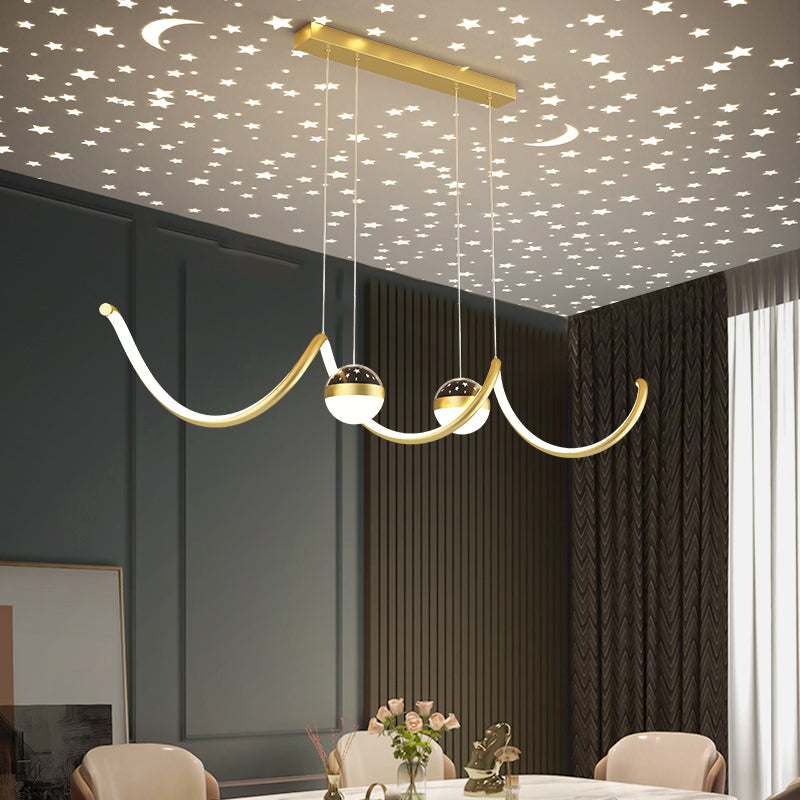 Restaurant Chandelier Simple Modern Nordic Creative Personality Artistic Atmosphere Lighting