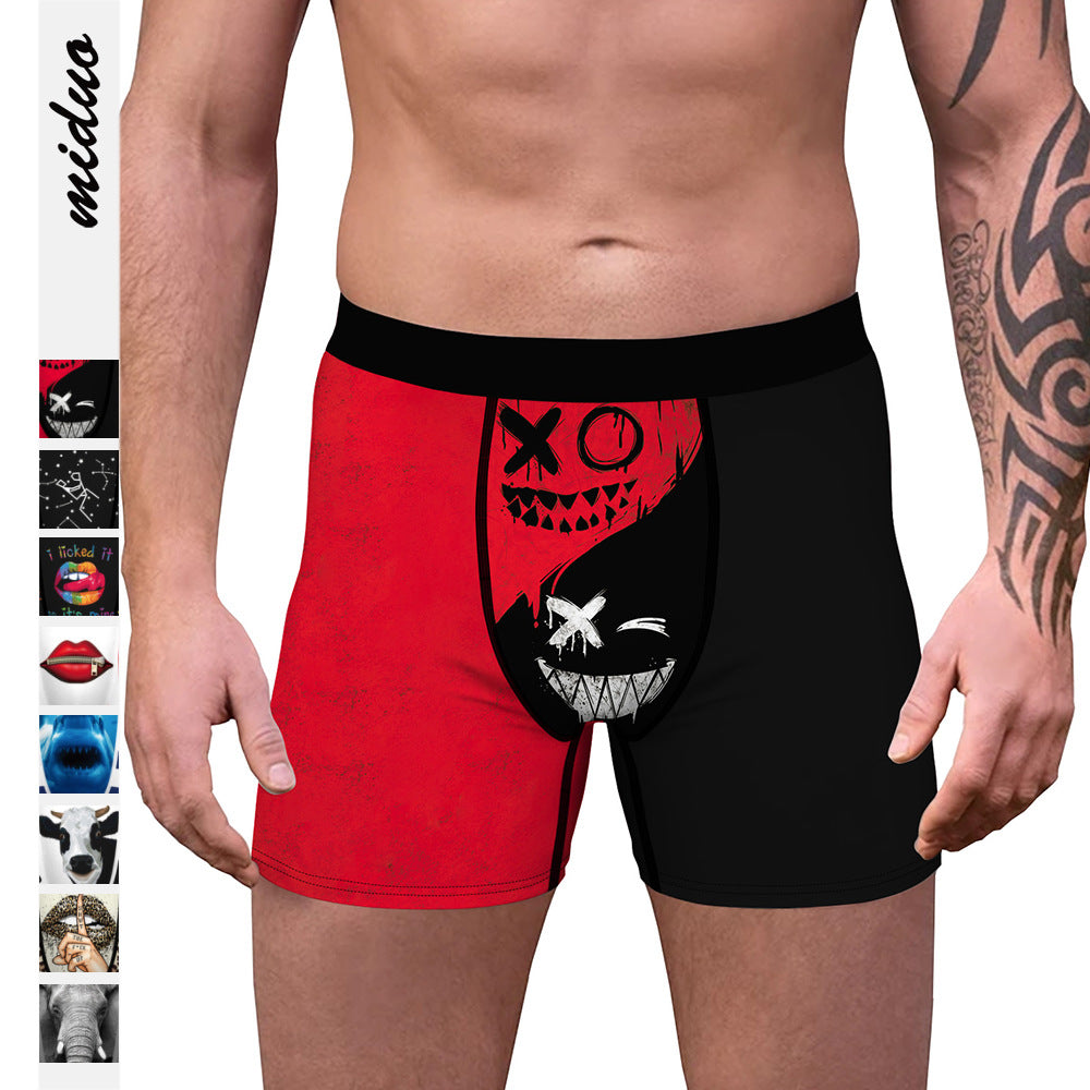 Halloween Print Comfy Boxers For Men