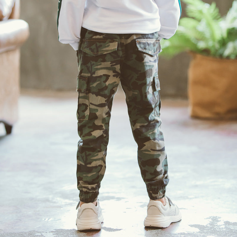 Sports Military Camouflage Casual Trousers for boys