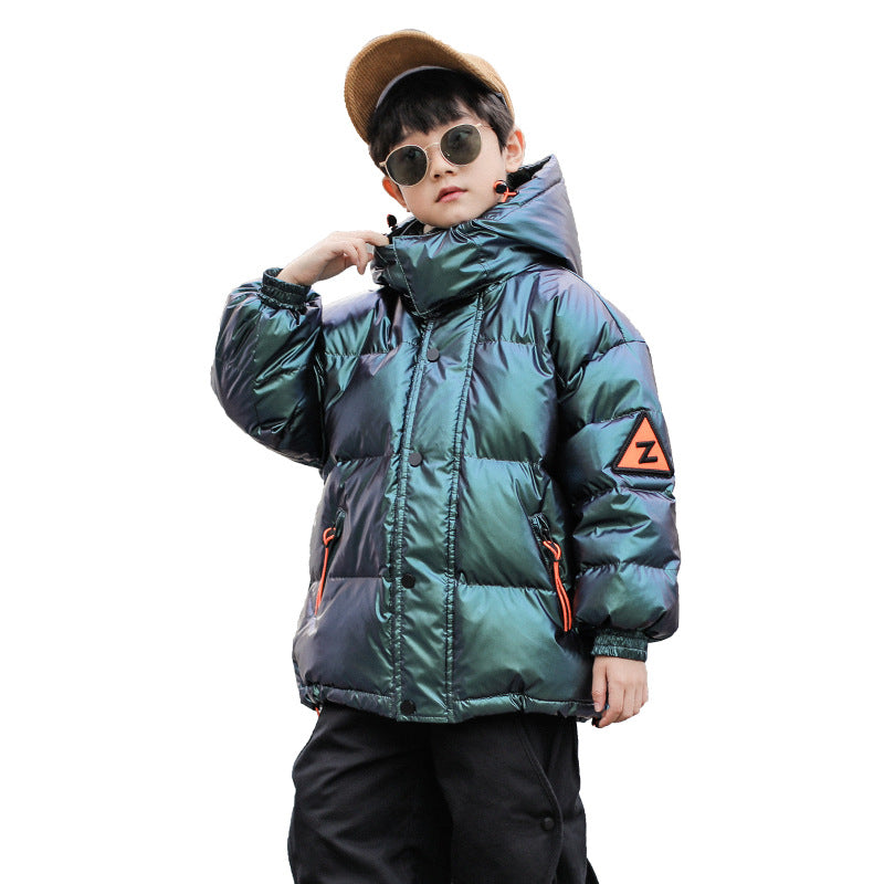 Western Style Thick Duck Down Jacket for boys