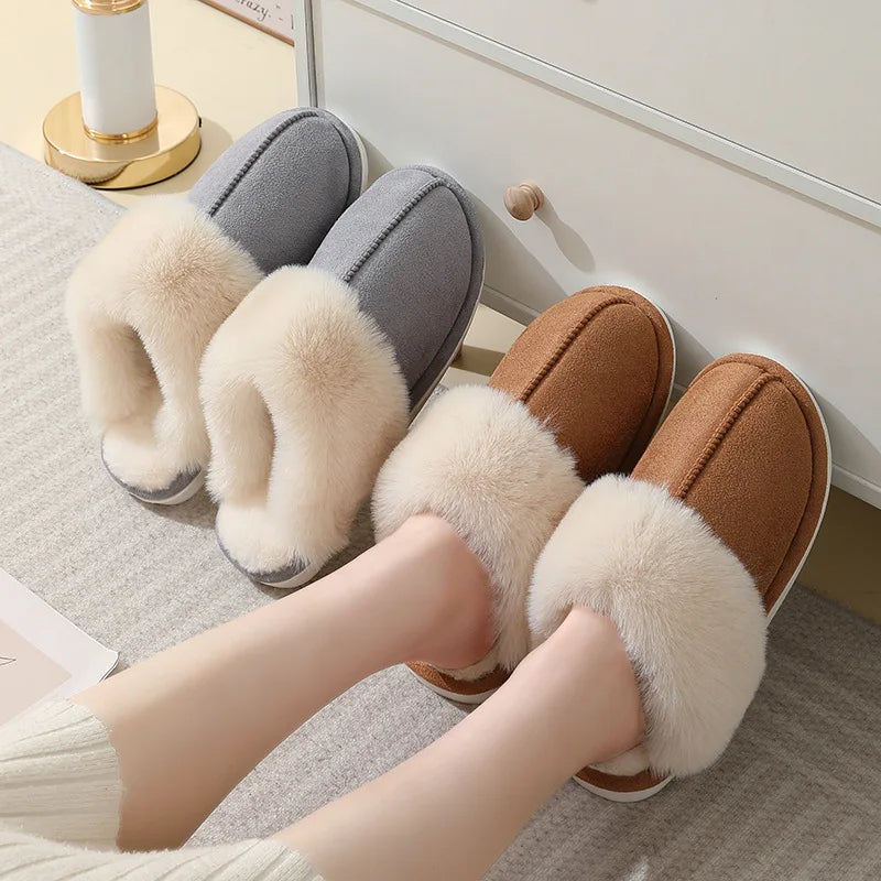 Winter Warm Plush Home Slippers for girls