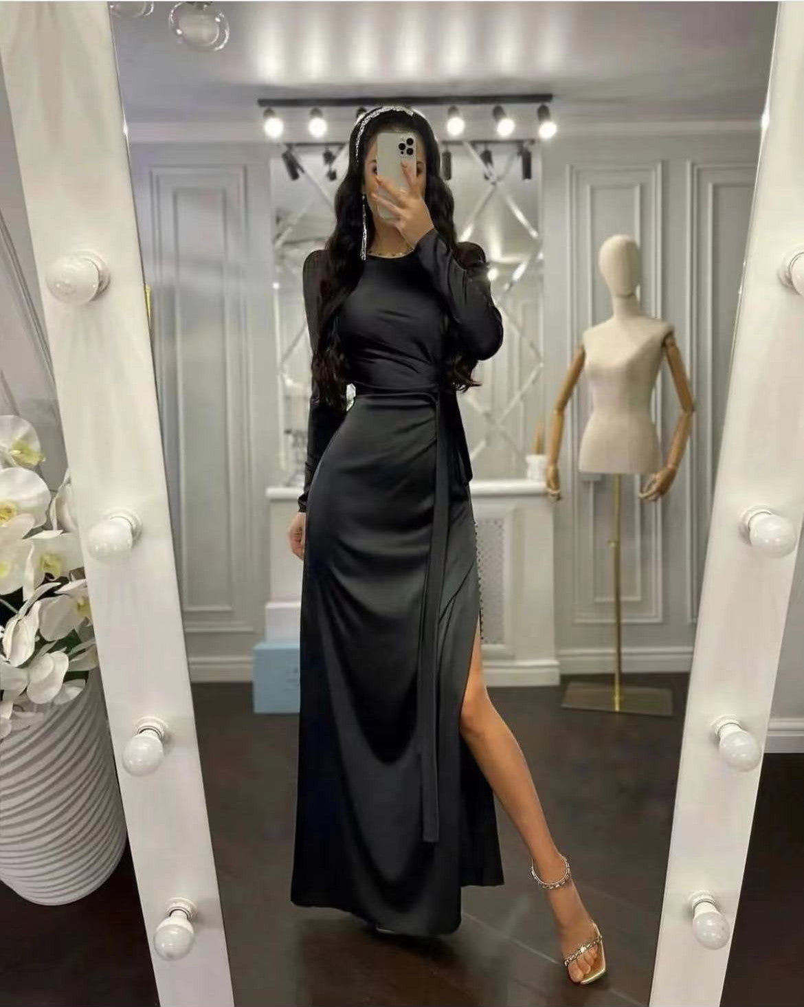 Beautiful Waist Fitting Irregular Dress for women