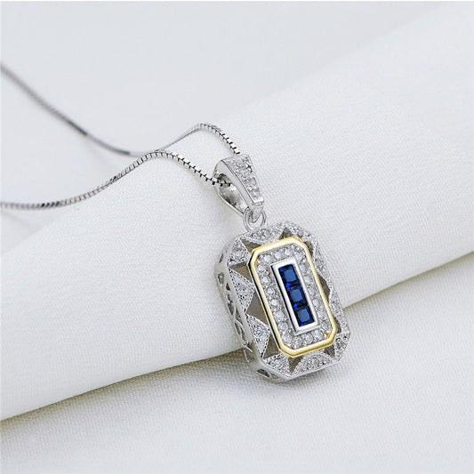 Fashion Simple Crystal Pendant Necklace