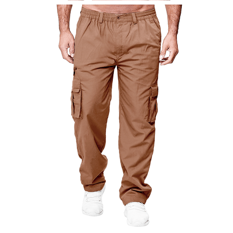 Casual Multi-pocket Loose Straight Cargo Pant For Men