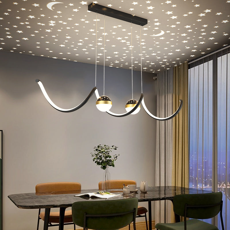 Restaurant Chandelier Simple Modern Nordic Creative Personality Artistic Atmosphere Lighting