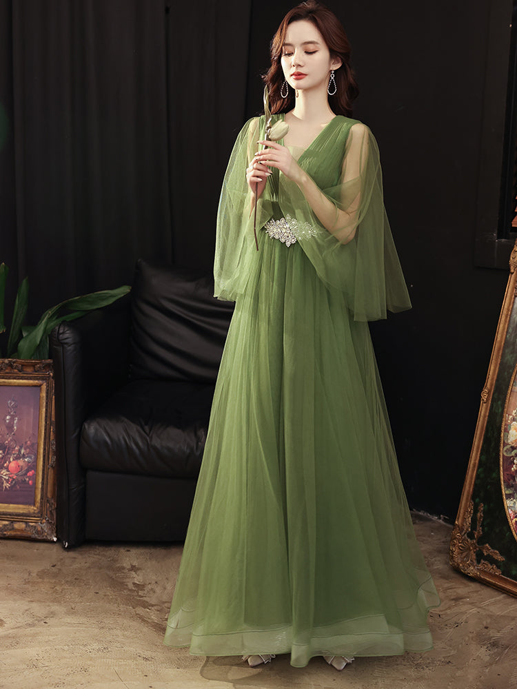 Green Wedding Dress  Art Examination Solo for women