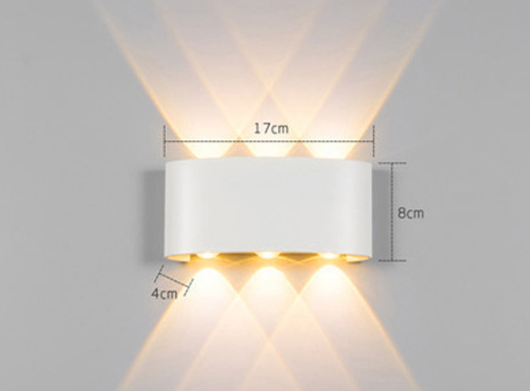 Led Wall Lamp Bedroom Bedside Lamp Garden Decoration Living Room Background Wall Lamp Waterproof Outdoor Spotlight