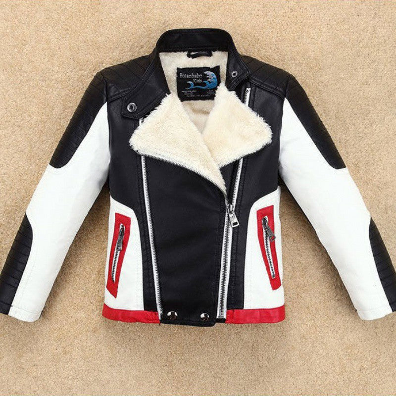 Thickened Leather Jacket for  Handsome boys