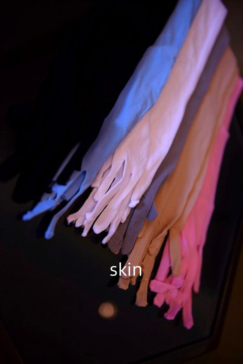 Thin Five-finger Stockings and Seamless Anti-snagging gloves for women