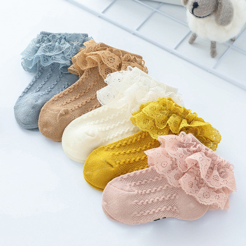 Double Lace Princess Socks for Baby