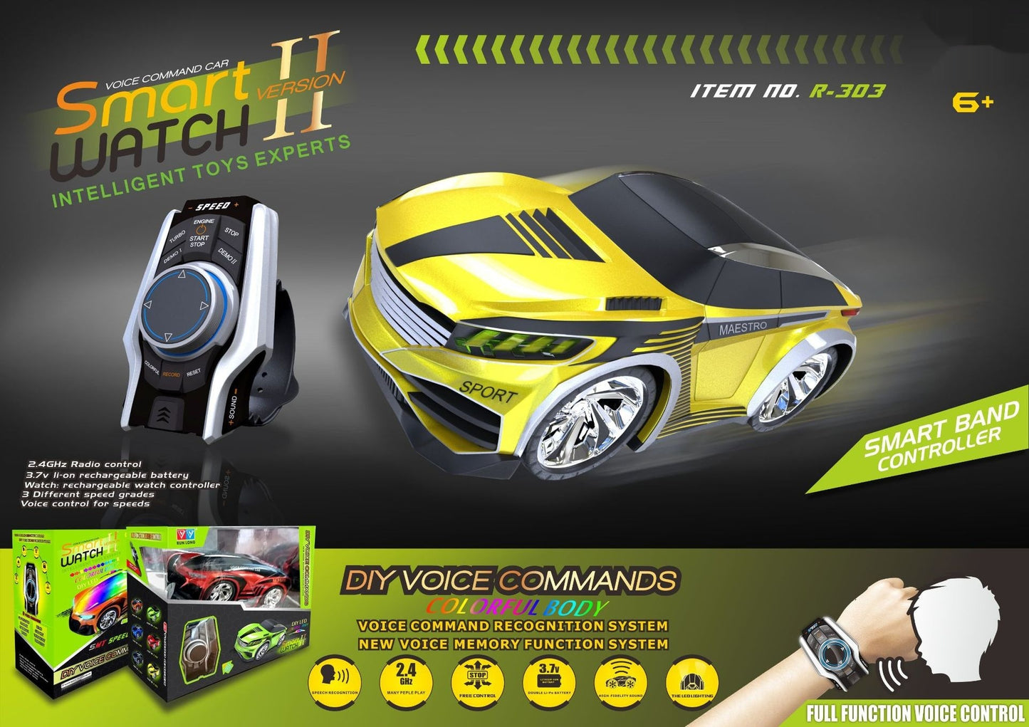 Watch Voice-activated Induction Electric Remote Control Cars