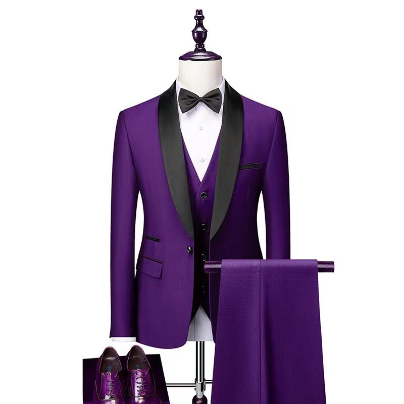 3 Pieces Wedding Suit Set For Men