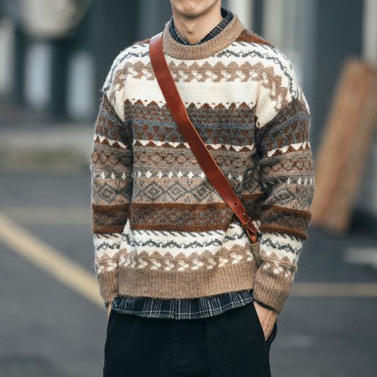 Ethnic Style Sweater For Men