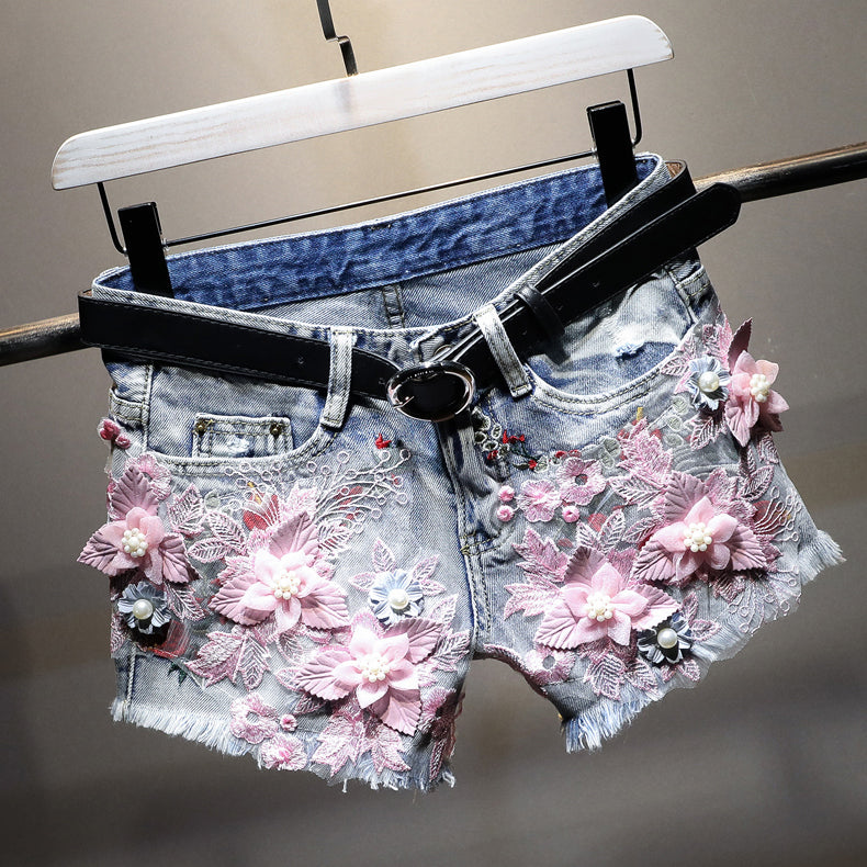 Korean Style Denim Shorts For Women