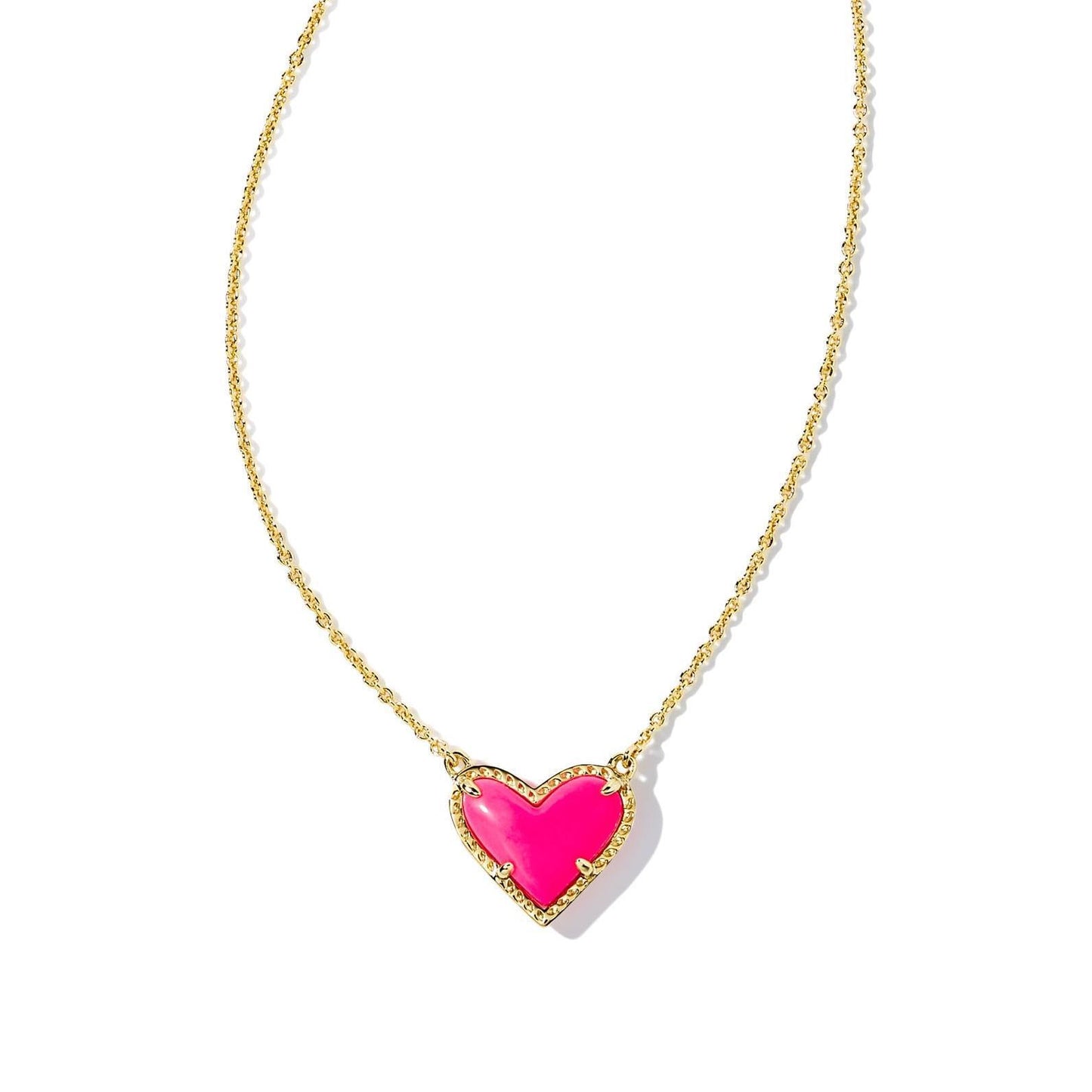 Adjustable Peach Heart Natural Stone Clavicle Chain Love Necklace For Women