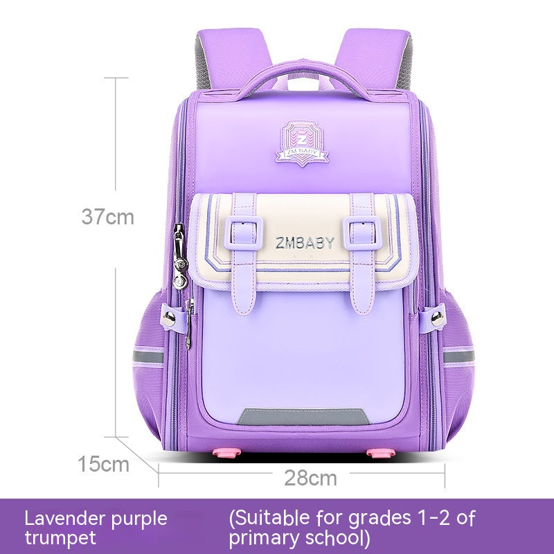 Open Spine Protection Lightweight Schoolbag for kids