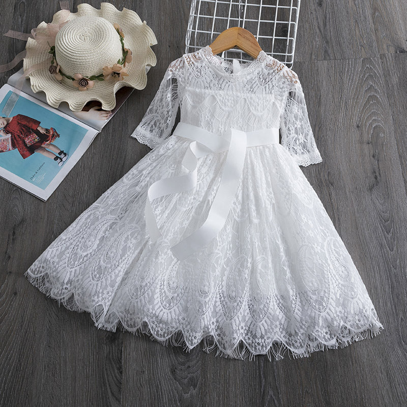 Lace Dress Spring And Autumn for girls